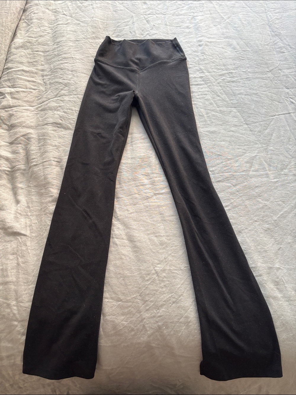 Joah Brown Black Flared Leggings with High Waist XS- S